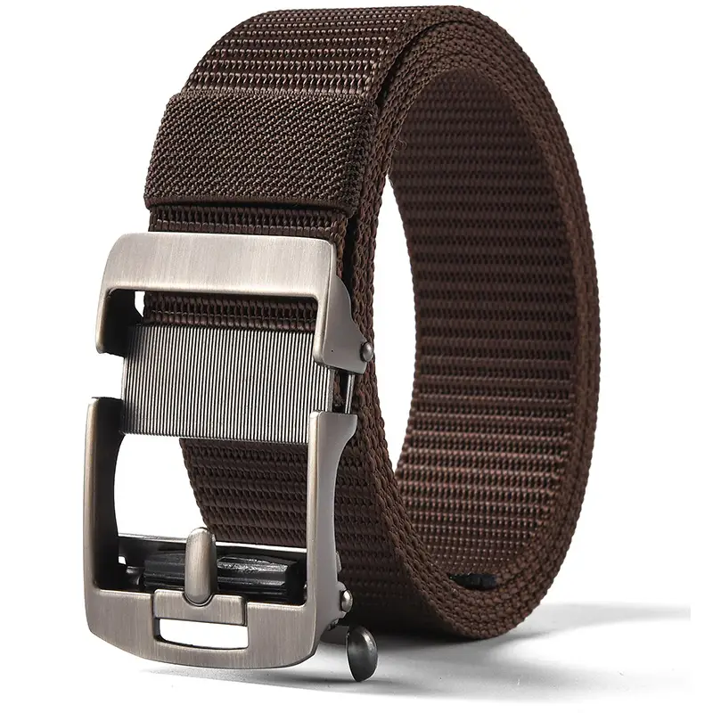 Men's Gold Nylon Belt with Buckle - Image 26