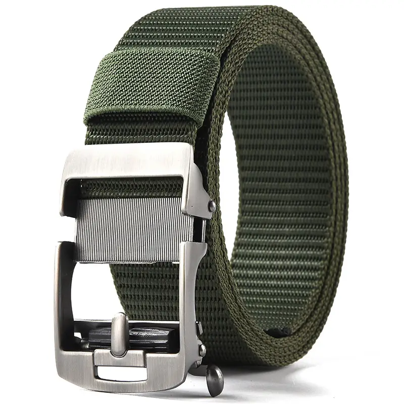 Men's Gold Nylon Belt with Buckle - Image 27