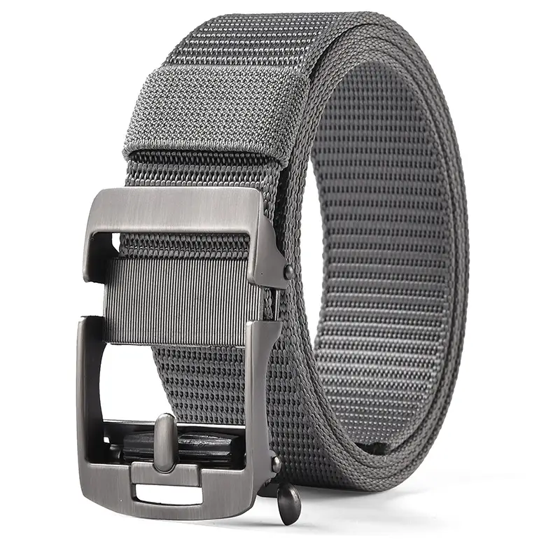 Men's Gold Nylon Belt with Buckle - Image 30