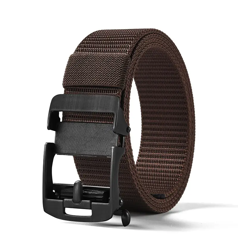Men's Gold Nylon Belt with Buckle - Image 32