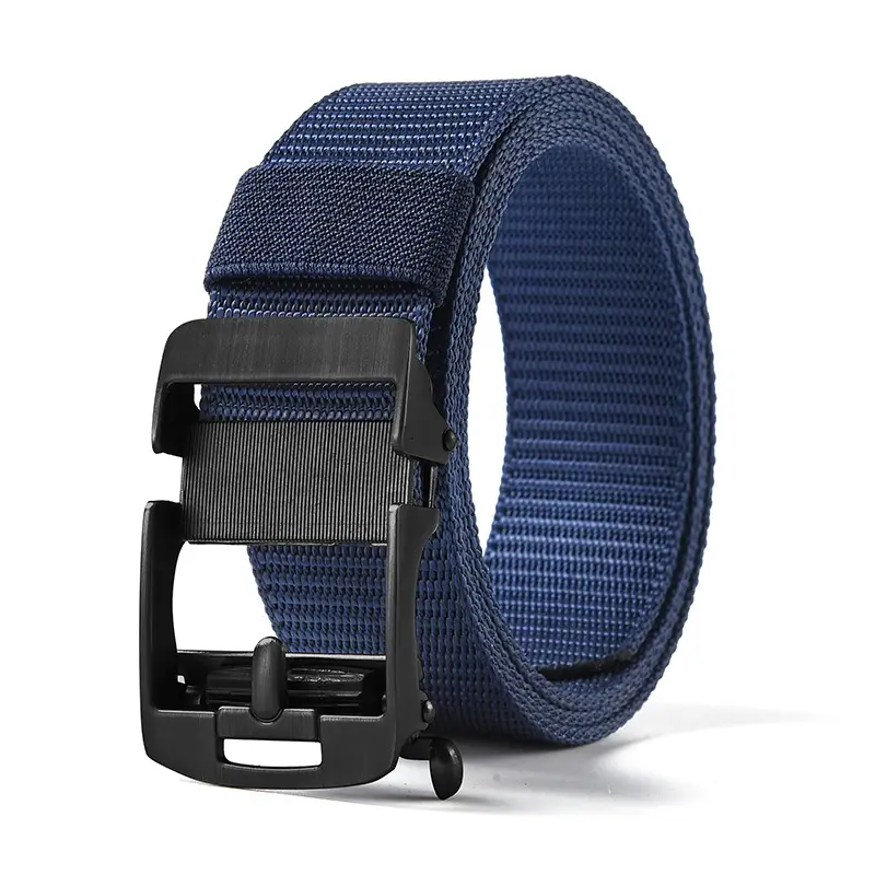 Men's Gold Nylon Belt with Buckle - Image 34