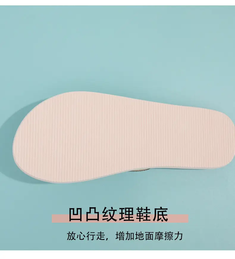 Summer New Cross-Border Internet Celebrity Colored Diamond Women's Fashionable Thick-Soled Flip-Flops for Women's Beach Outer Wear in Stock — feature 5