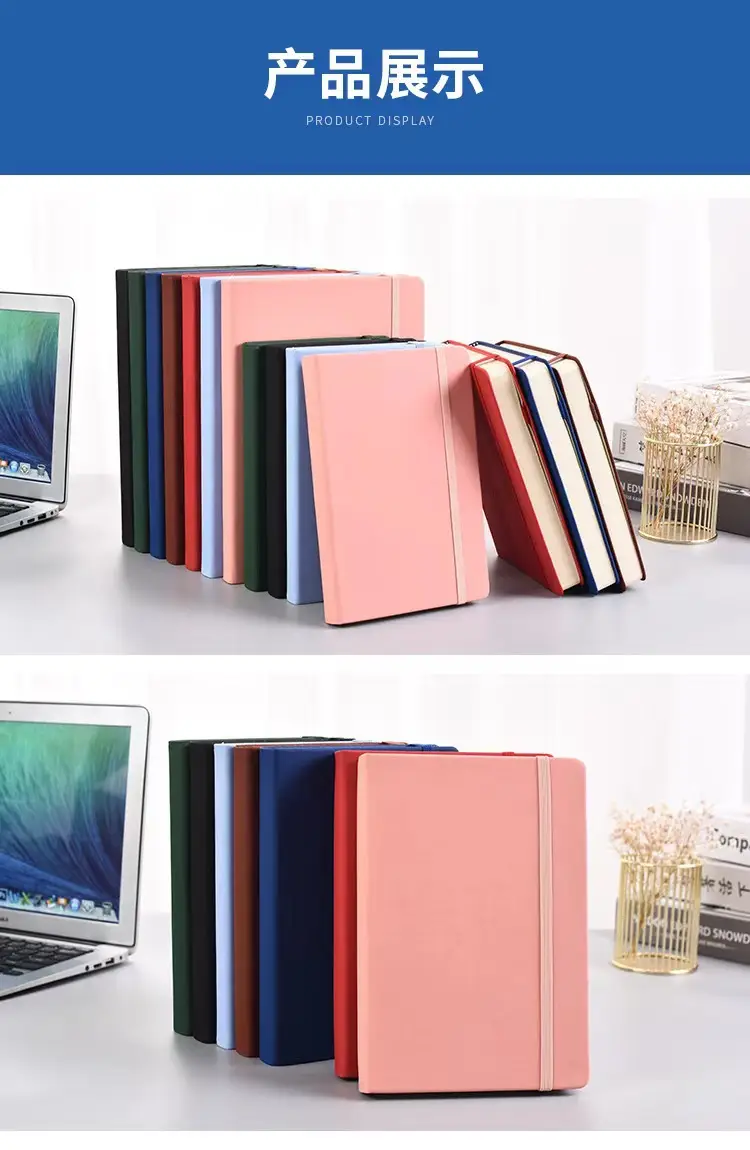 A5 Strap Notebook with Logo College Student Diary — feature 1