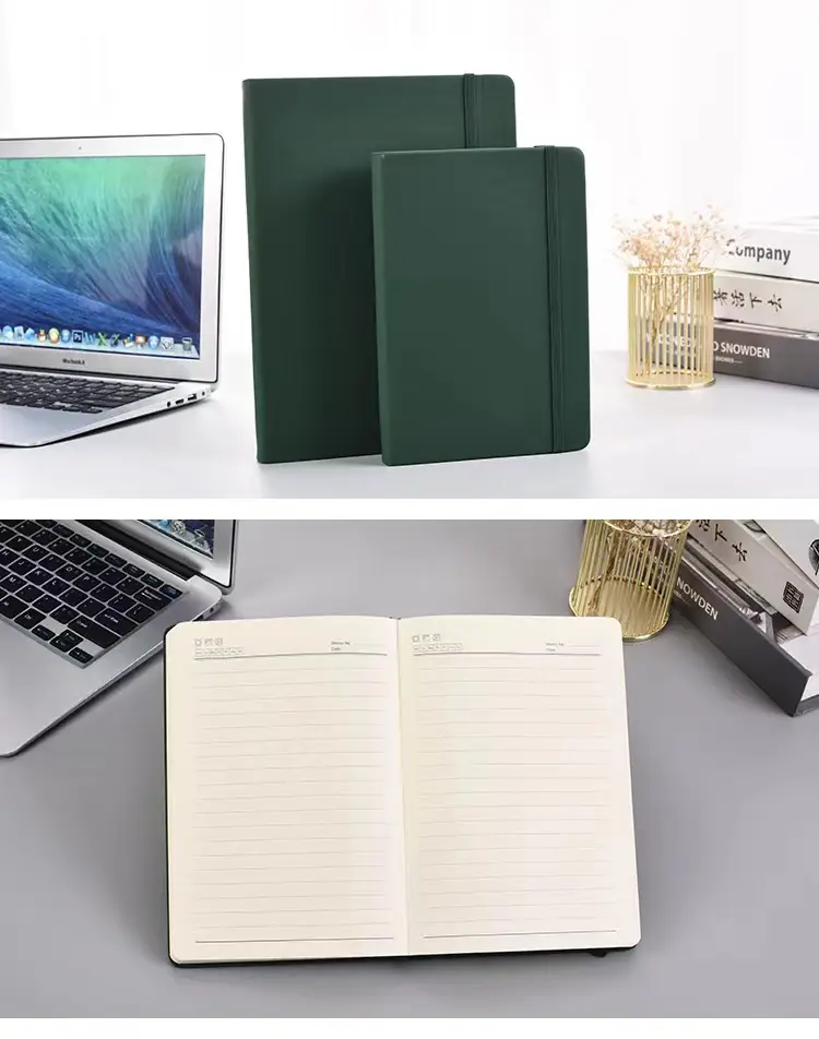 A5 Strap Notebook with Logo College Student Diary — feature 7