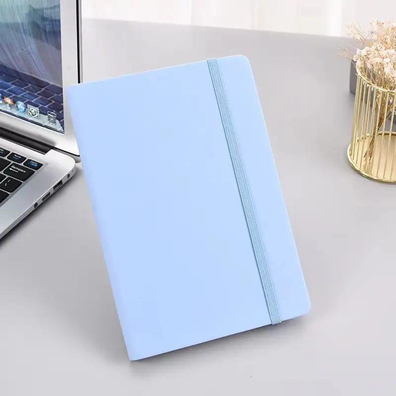 A5 Strap Notebook with Logo College Student Diary - Image 2