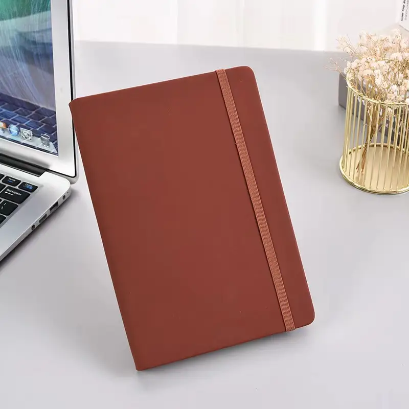 A5 Strap Notebook with Logo College Student Diary - Image 3