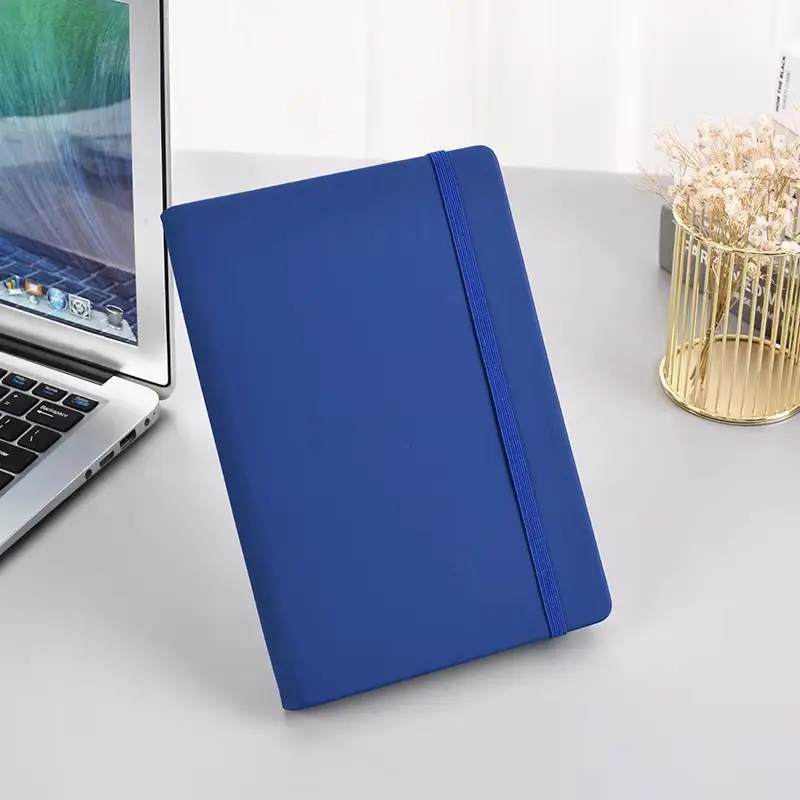 A5 Strap Notebook with Logo College Student Diary - Image 5