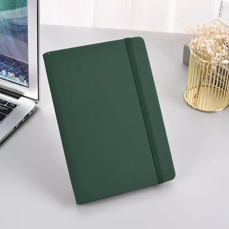 A5 Strap Notebook with Logo College Student Diary - Image 6