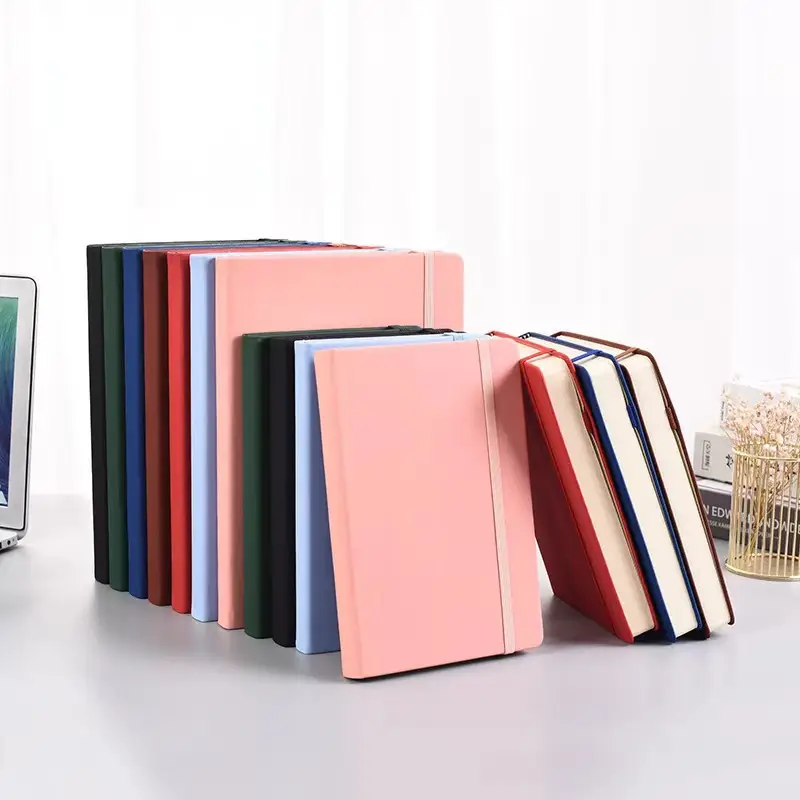 A5 Strap Notebook with Logo College Student Diary - Image 8