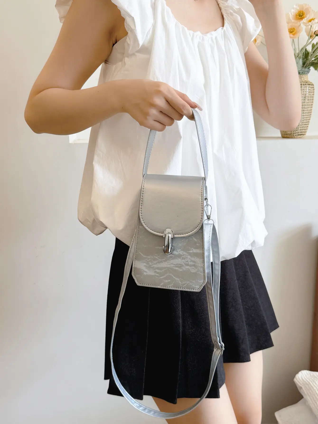 Black Mini Shoulder Bag for Women 2024 Summer - Image 5