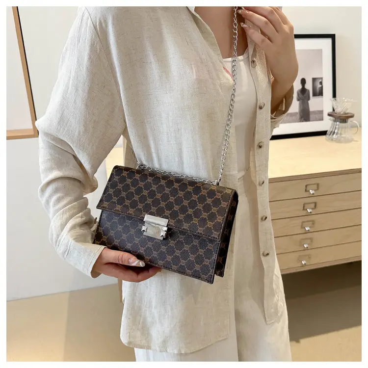 Retro Small Bag Women Chain Plaid 2024 - Image 7