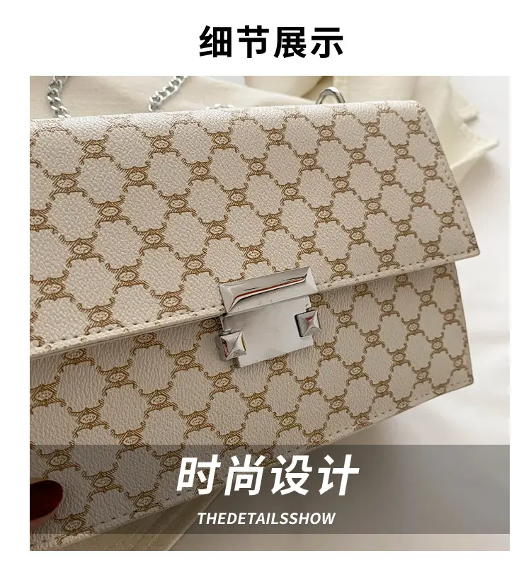 Retro Small Bag Women Chain Plaid 2024 — feature 4