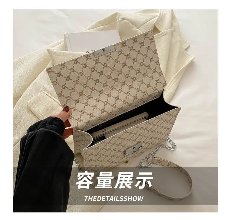 Retro Small Bag Women Chain Plaid 2024 — feature 7