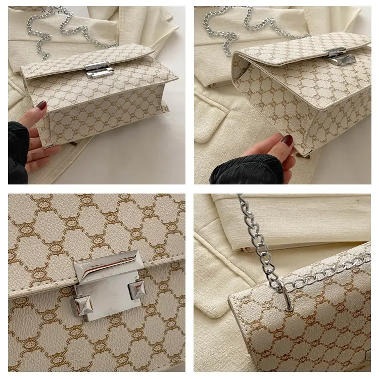 Retro Small Bag Women Chain Plaid 2024 — feature 8