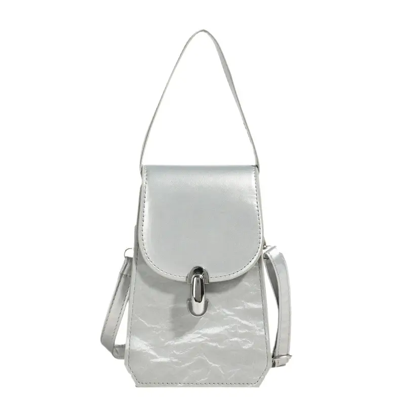 White Korean Style Square Shoulder Bag for Women - Image 8