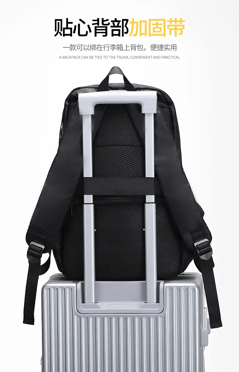 Backpack Large Capacity Cross-border Casual Business Backpack Laptop Student Schoolbag Men's Travel Bag — feature 10