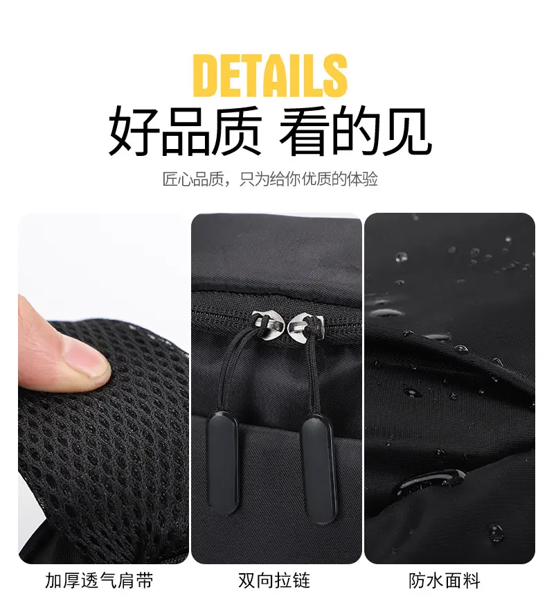 Backpack Large Capacity Cross-border Casual Business Backpack Laptop Student Schoolbag Men's Travel Bag — feature 8
