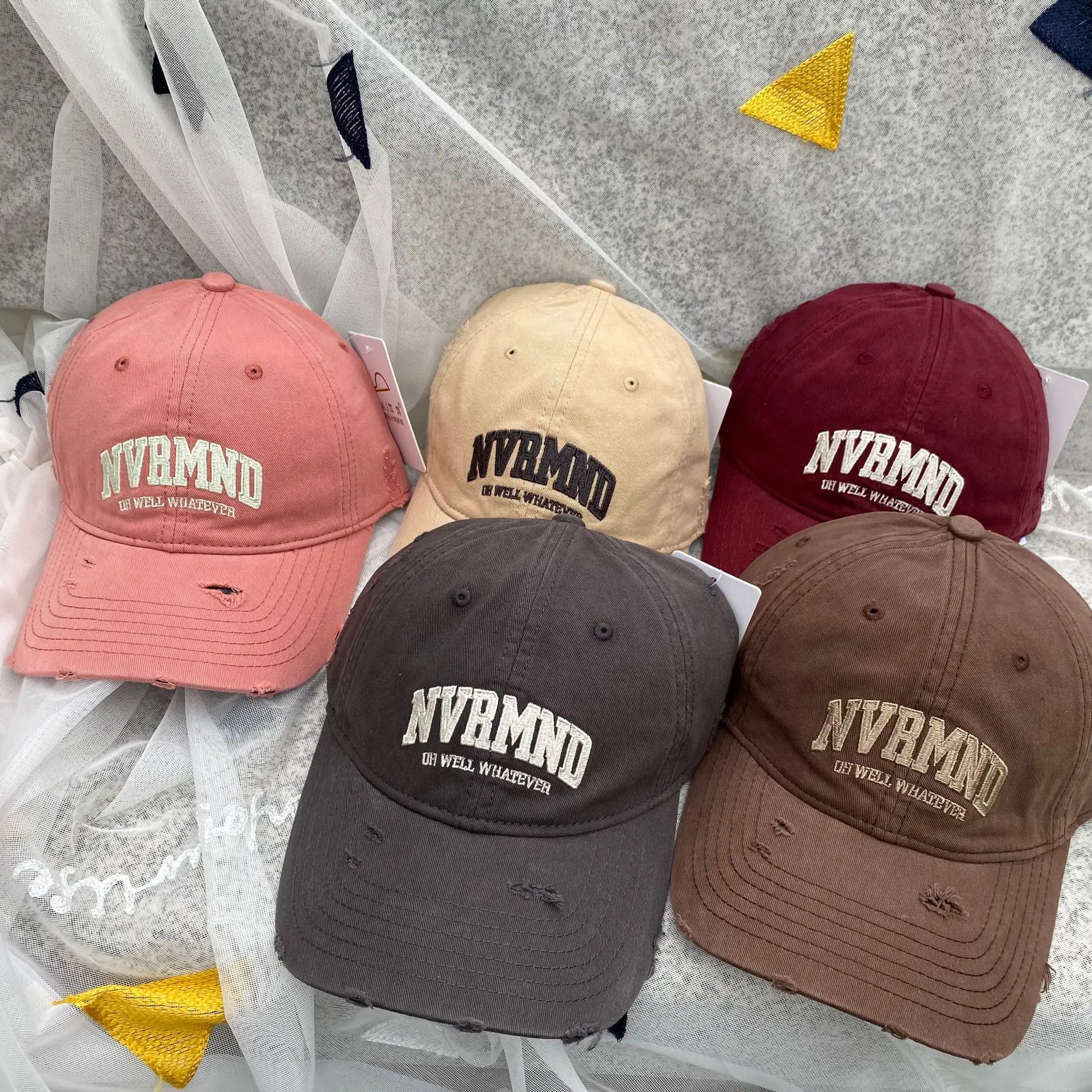 Korean Style Ins Cyber Celebrity NV Cotton Baseball Cap Big Head Ware for Men and Women Couple All-Match Soft Top Cap — feature 3