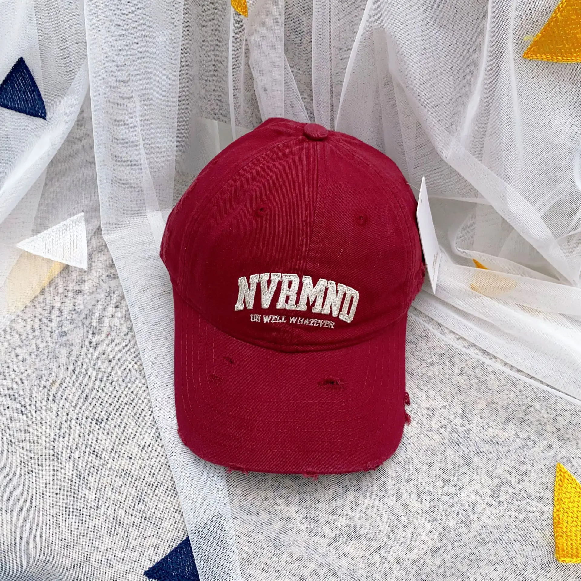 Korean Style Ins Cyber Celebrity NV Cotton Baseball Cap Big Head Ware for Men and Women Couple All-Match Soft Top Cap - Image 8