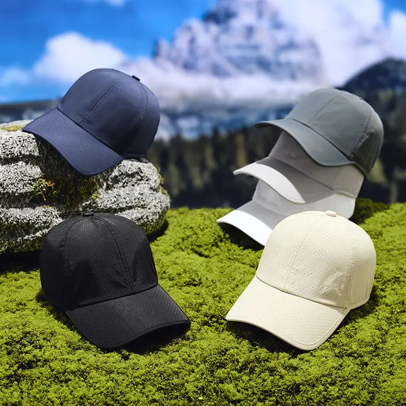 New Summer Anti-Choking Punched Soft Top Men's Baseball Cap