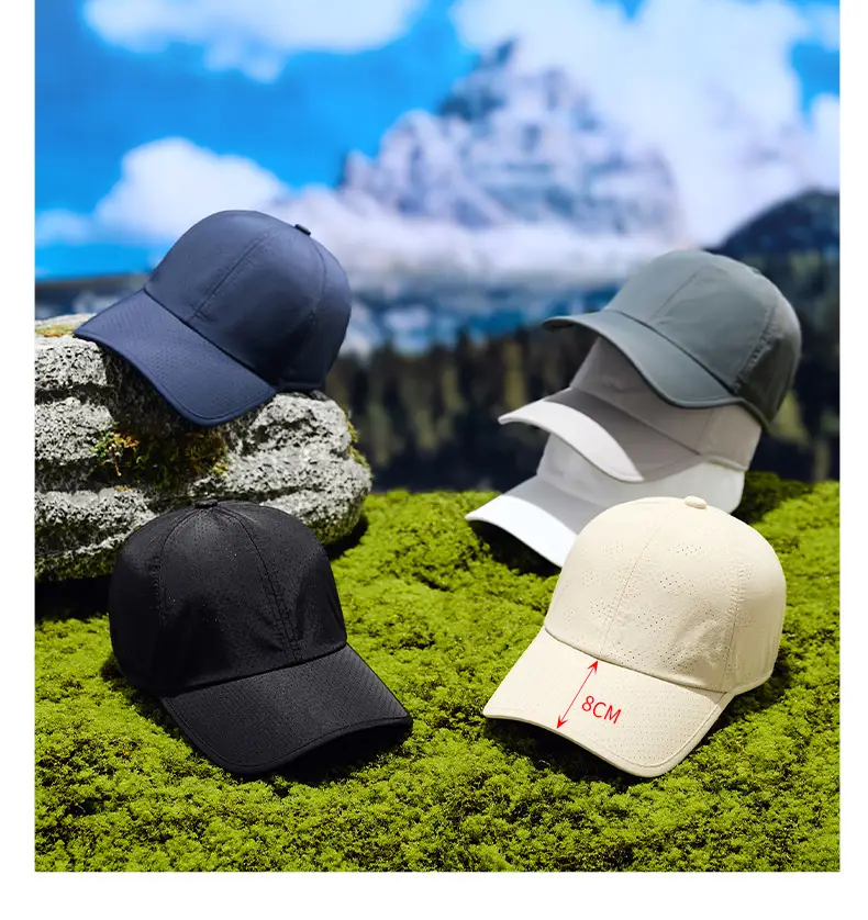New Summer Anti-Choking Punched Soft Top Men's Baseball Cap — feature 13