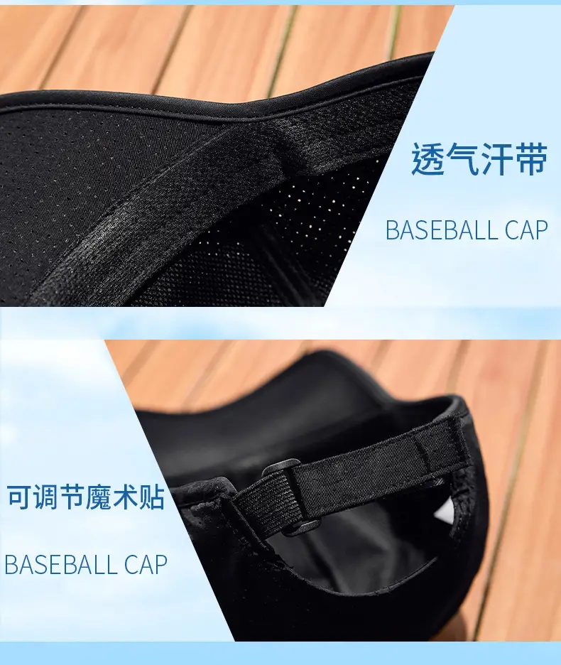 New Summer Anti-Choking Punched Soft Top Men's Baseball Cap — feature 27