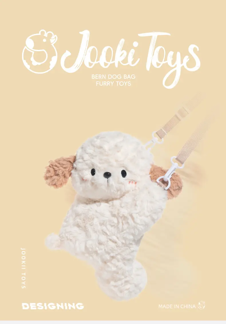 Cute Plush Crossbody Bag for Girls White — feature 4