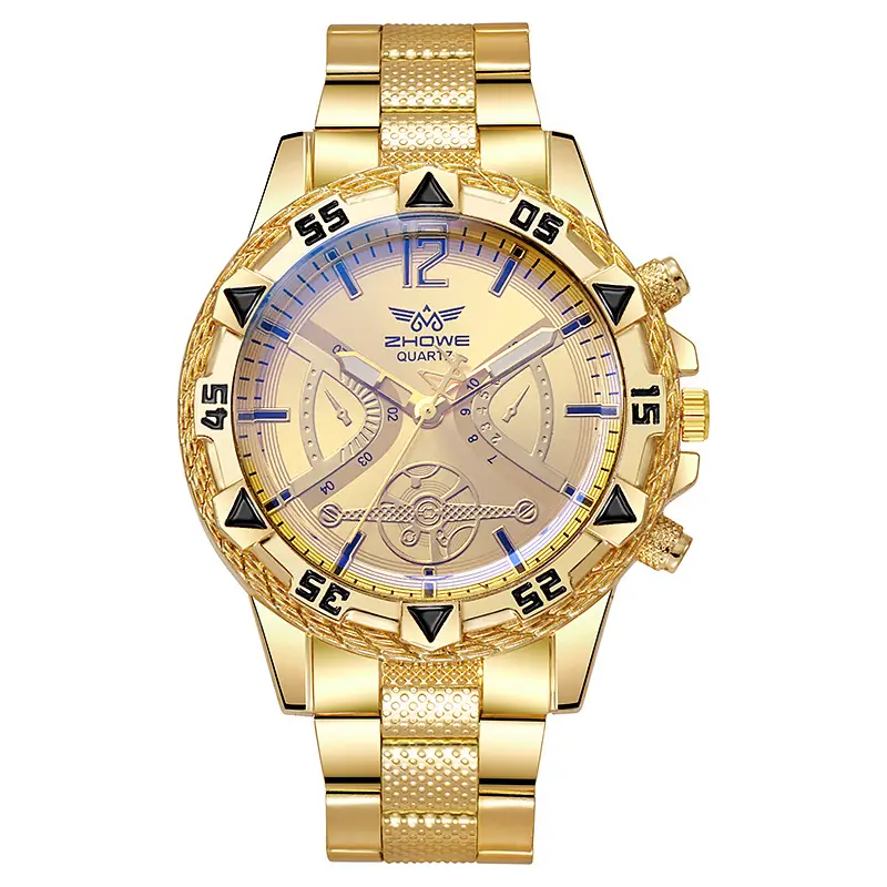 Luxury Gold Chronograph Watch for Men - Image 2