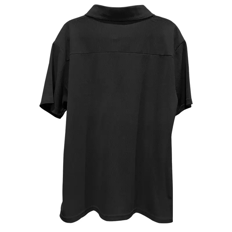 Men's Grey Zipper Polo T-Shirt Short Sleeve Summer — feature 22
