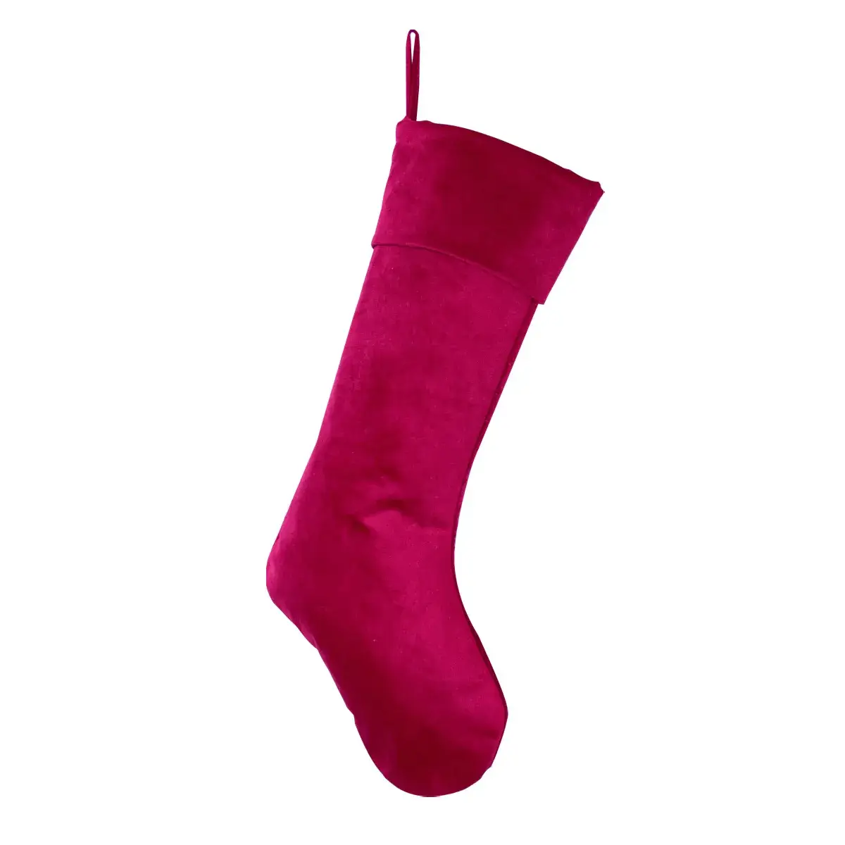 Red Green Quilted Velvet Christmas Stocking 11x20" — feature 4