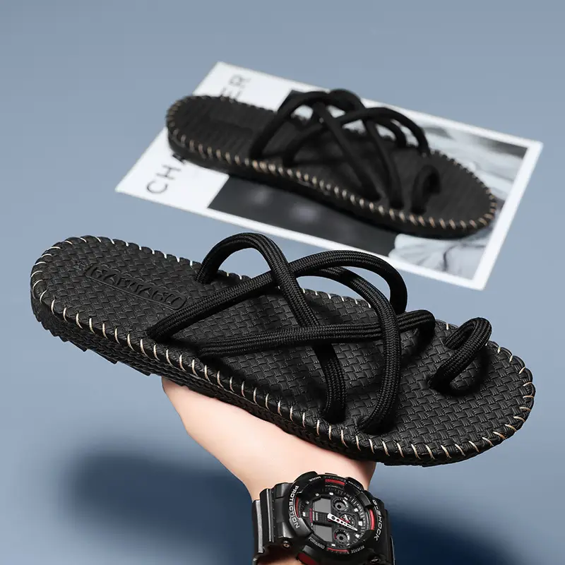 Non-slip flip-flops men's soft bottom casual outdoor summer light wear-resistant beach sandals wholesale factory - Image 4