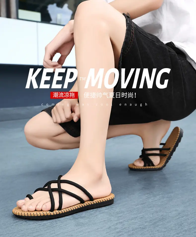 Non-slip flip-flops men's soft bottom casual outdoor summer light wear-resistant beach sandals wholesale factory — feature 1