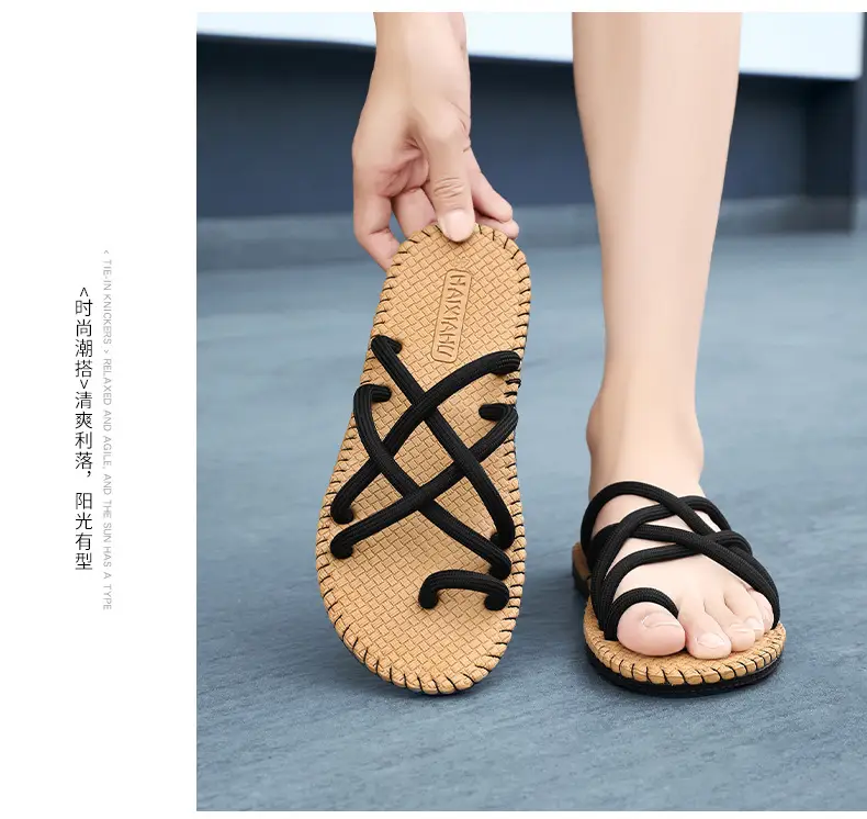Non-slip flip-flops men's soft bottom casual outdoor summer light wear-resistant beach sandals wholesale factory — feature 15