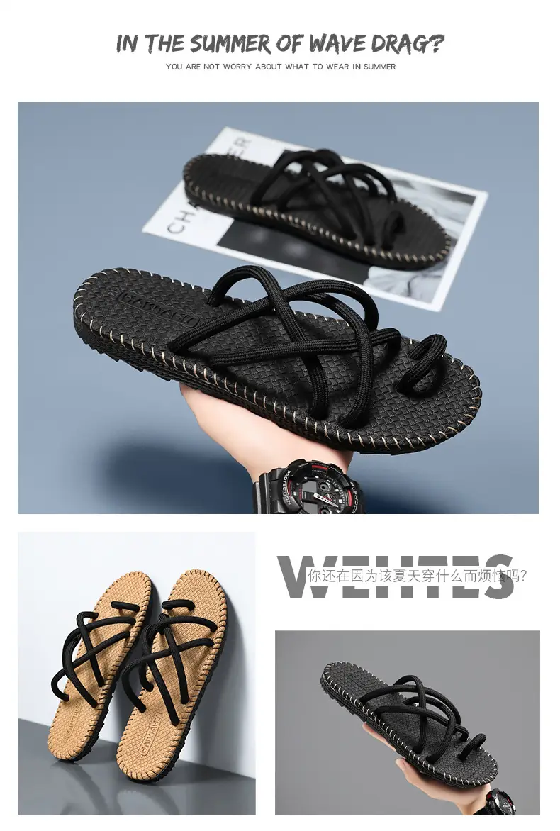 Non-slip flip-flops men's soft bottom casual outdoor summer light wear-resistant beach sandals wholesale factory — feature 2