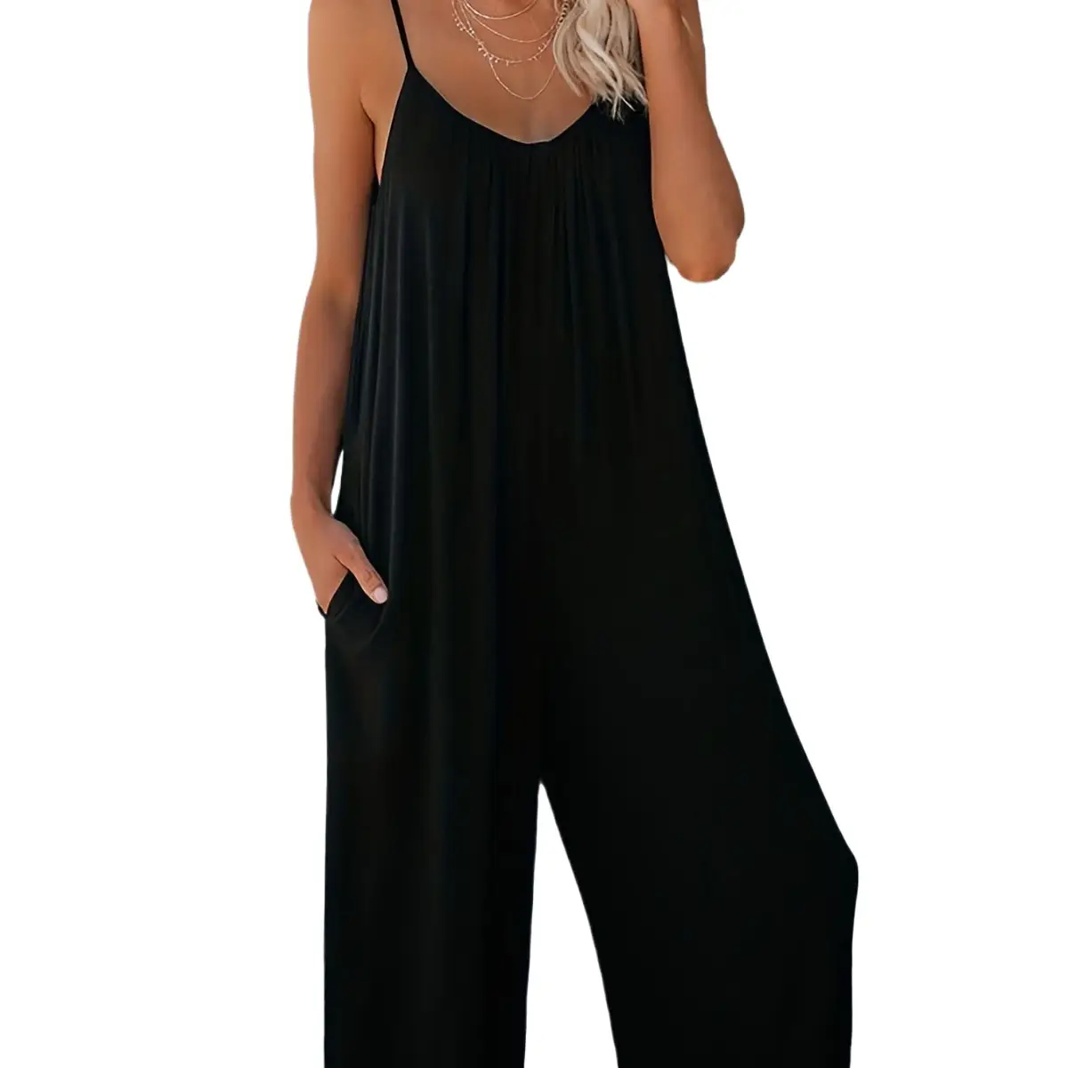 Women Green Slimming 2-Piece Wide Leg Pants Set - Image 11