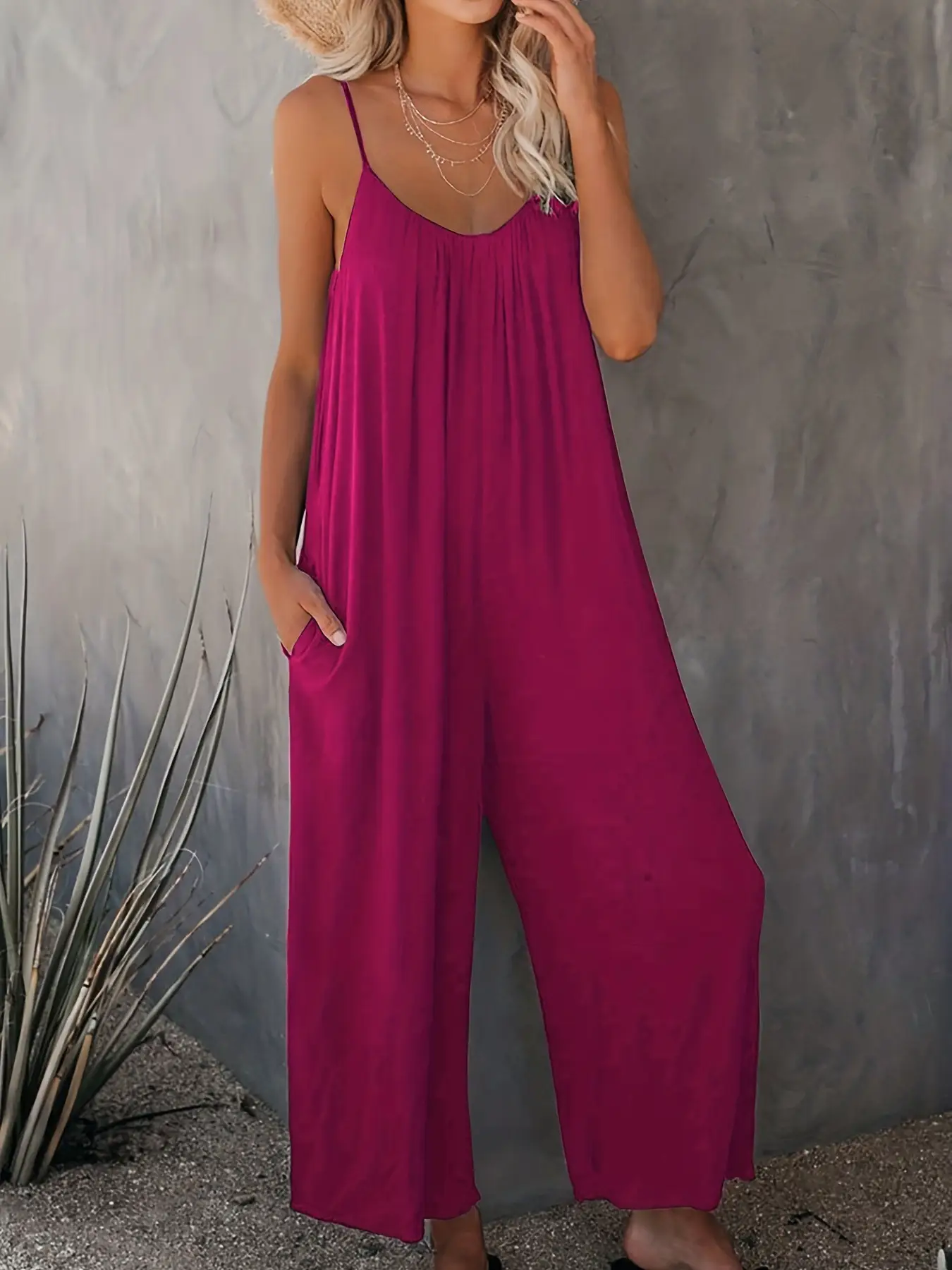 Women Green Slimming 2-Piece Wide Leg Pants Set - Image 6