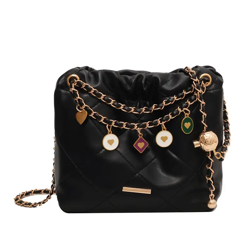 Women Diamond Chain Crossbody Bag Cream 2026 - Image 4