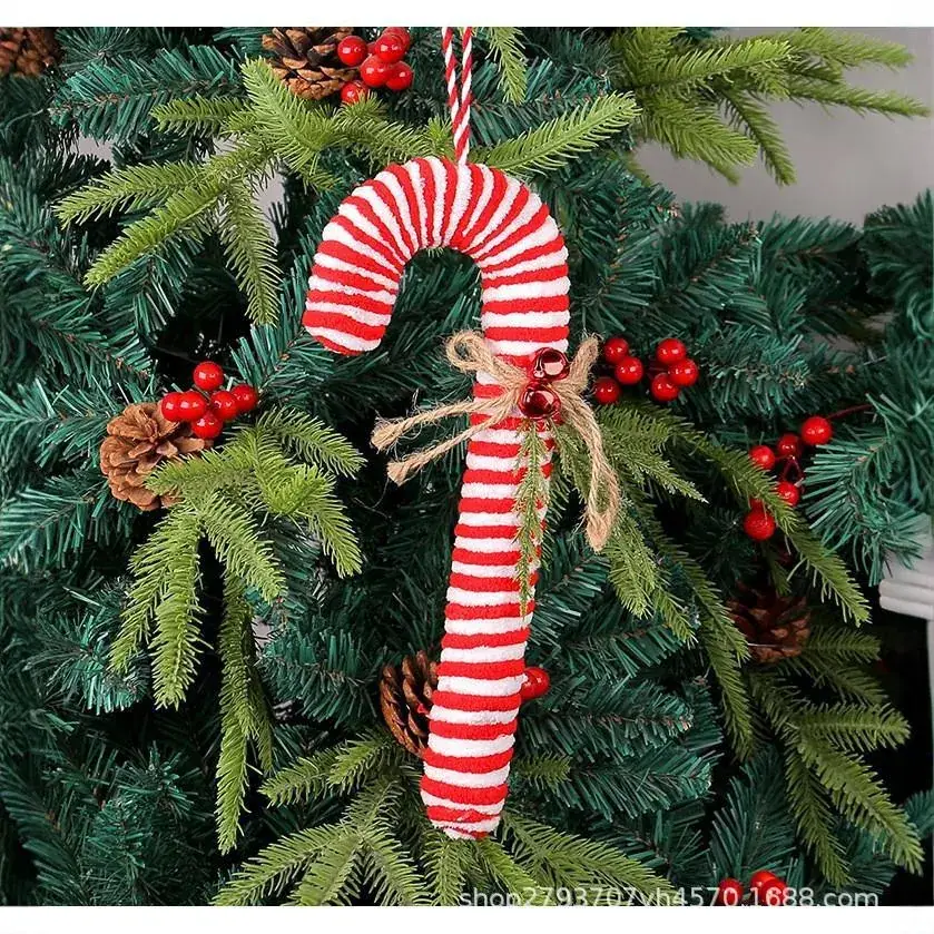 Flannel Candy Candy Hanging Christmas Ornament - Image 4