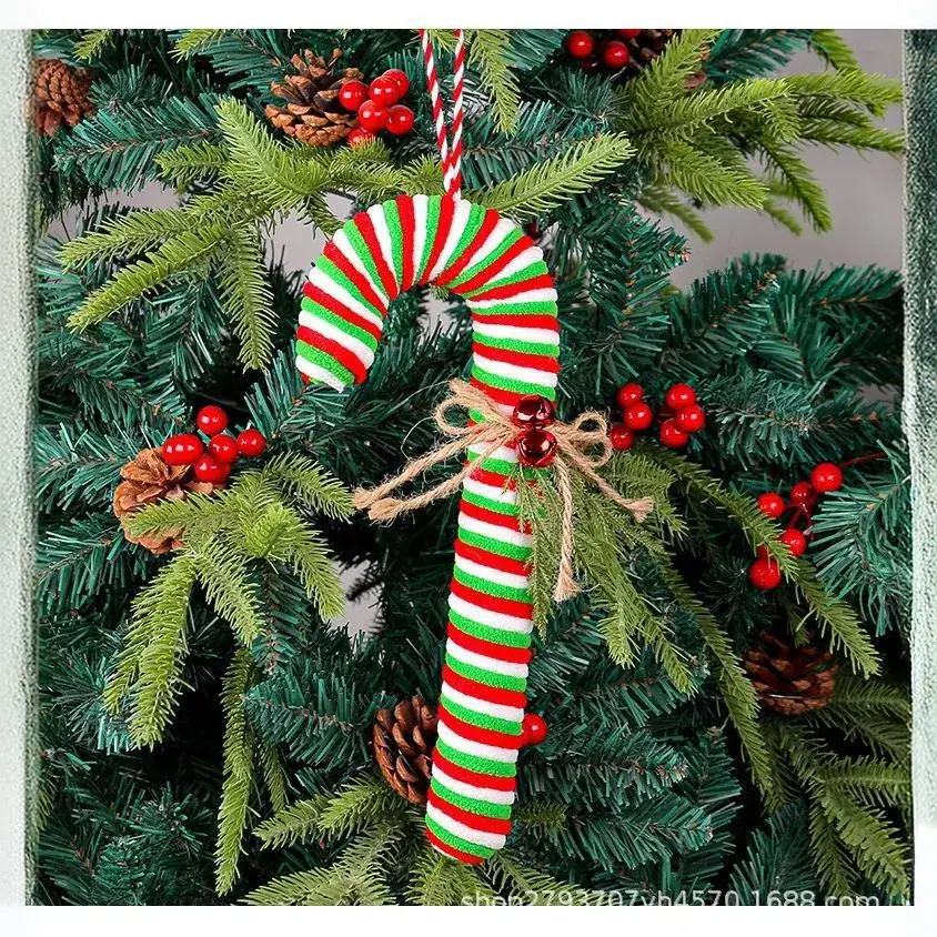 Flannel Candy Candy Hanging Christmas Ornament - Image 5