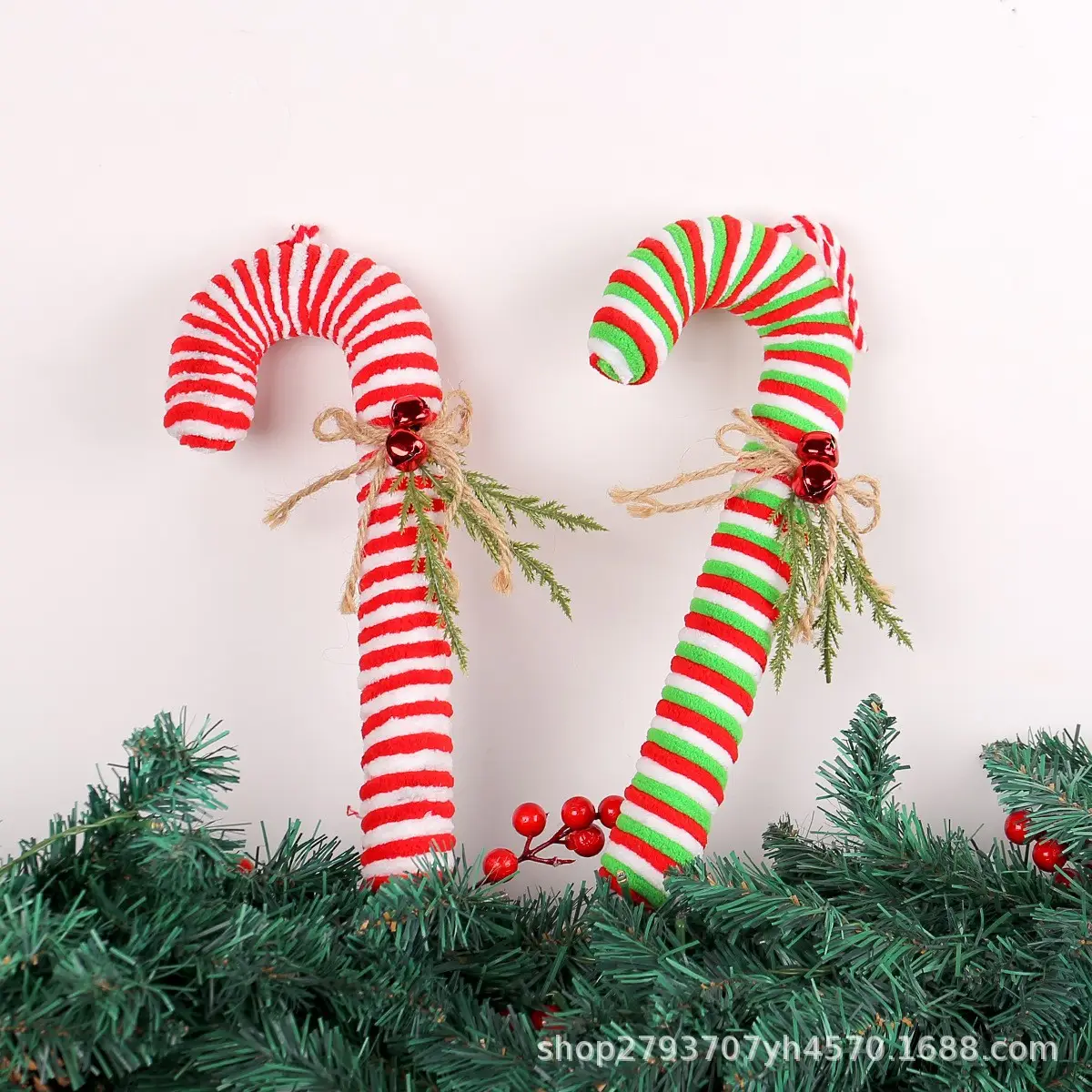 Flannel Candy Candy Hanging Christmas Ornament — feature 2