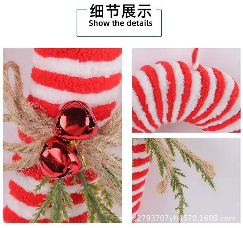 Flannel Candy Candy Hanging Christmas Ornament — feature 3
