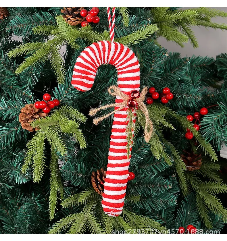 Flannel Candy Candy Hanging Christmas Ornament — feature 5