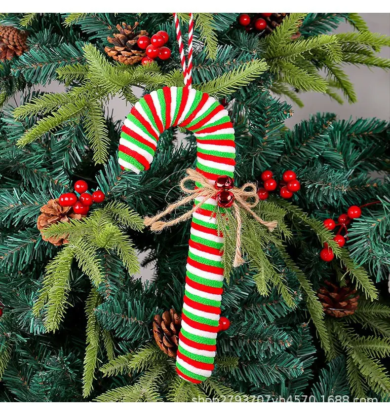 Flannel Candy Candy Hanging Christmas Ornament — feature 6
