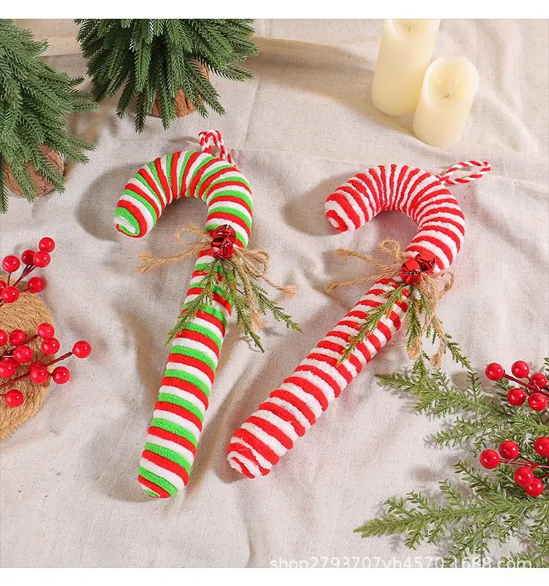 Flannel Candy Candy Hanging Christmas Ornament — feature 7