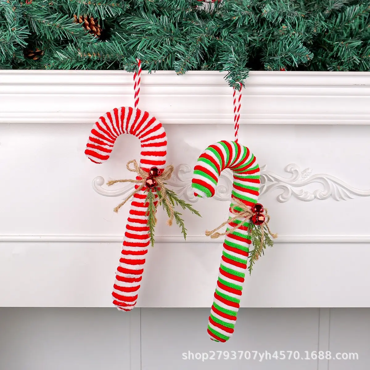 Flannel Candy Candy Hanging Christmas Ornament — feature 8