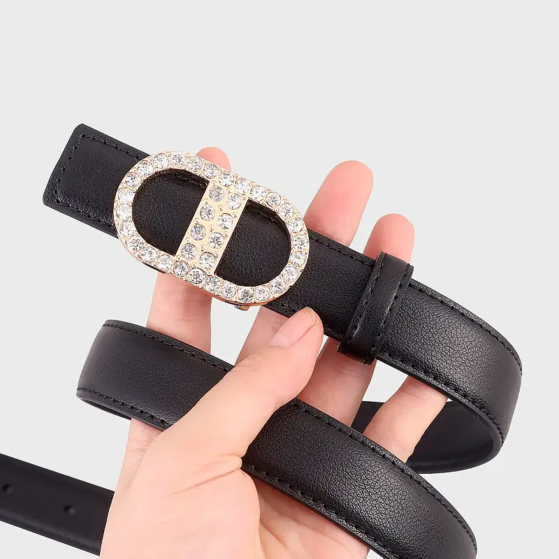 Diamond-Encrusted Leather Belt for Women - Image 10