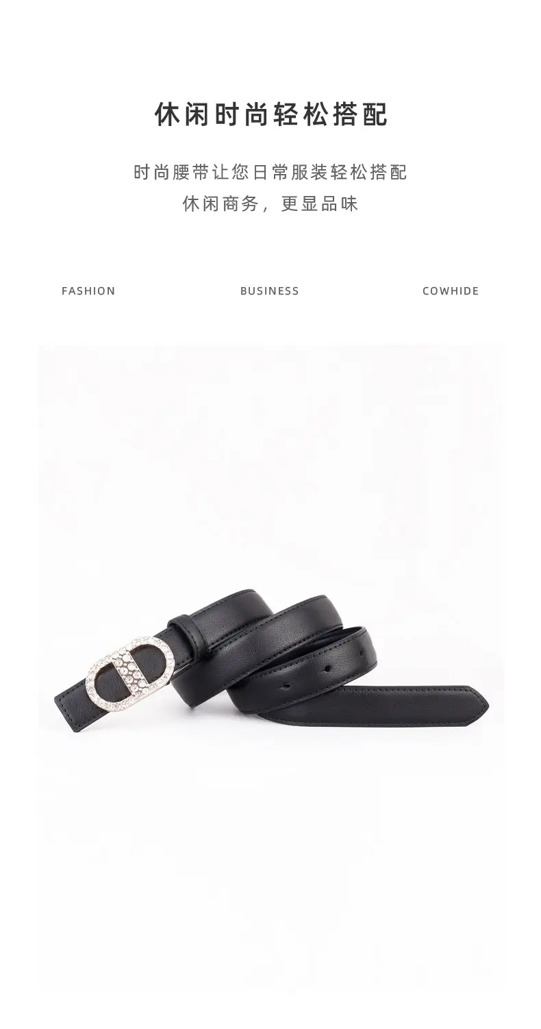 Diamond-Encrusted Leather Belt for Women — feature 27