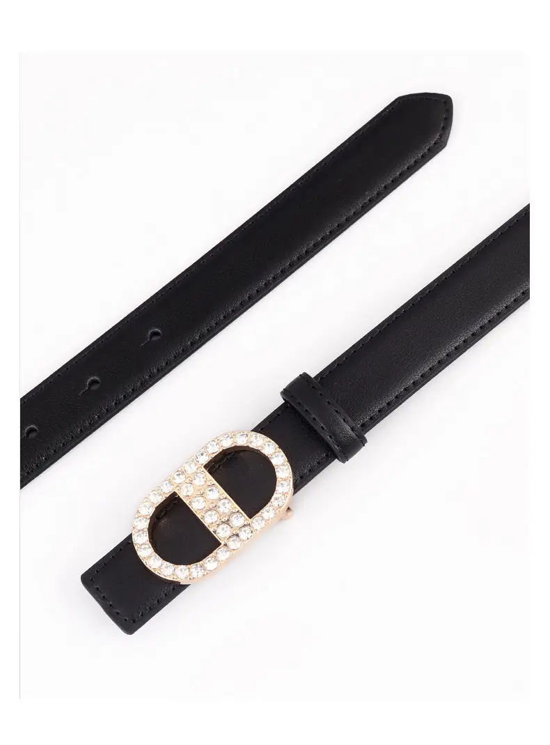 Diamond-Encrusted Leather Belt for Women — feature 31