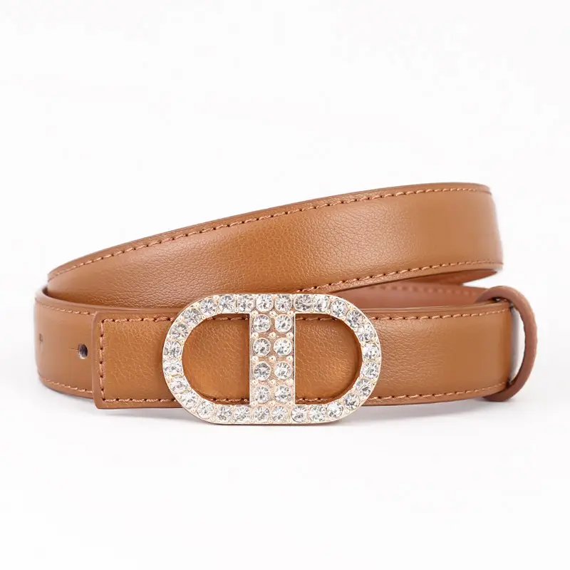 Diamond-Encrusted Leather Belt for Women - Image 3