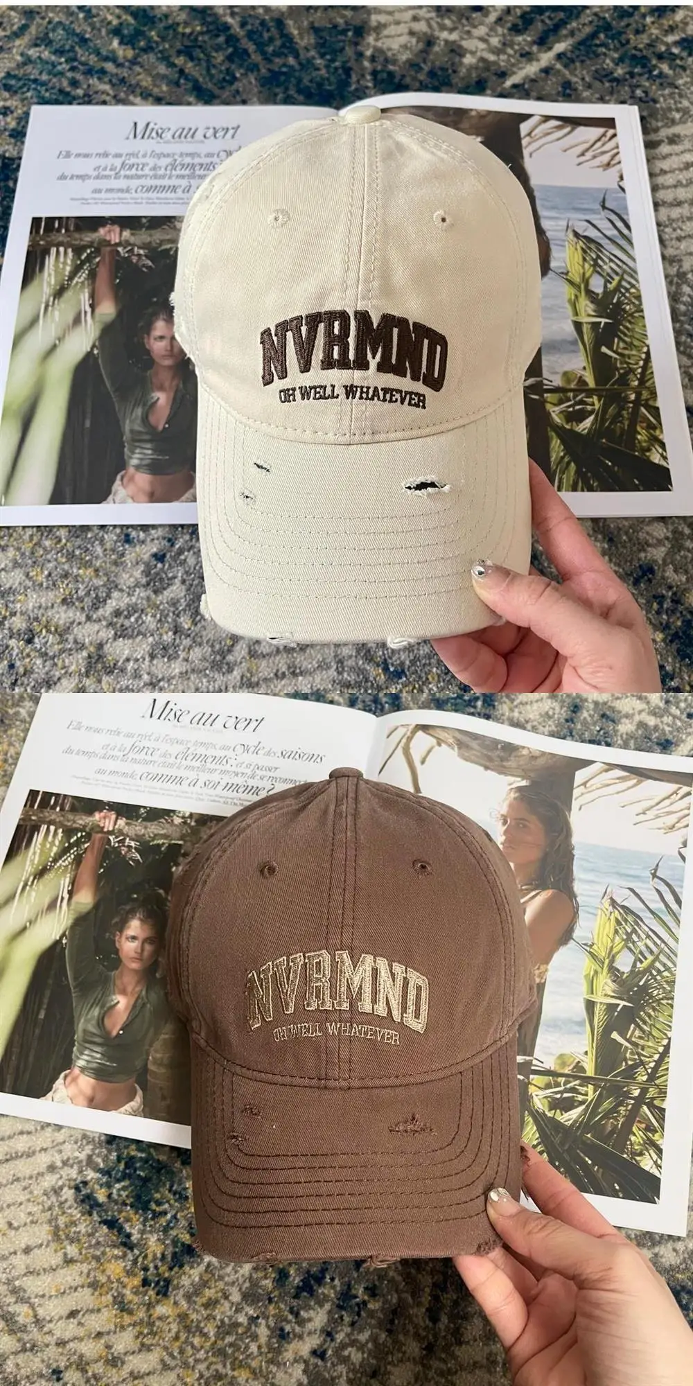 NVMOND Distressed Hat for Men Women Baseball Cap — feature 7